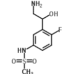 CAS#: 137431-02-8， N-[3-(2-Amino-1-Hydroxyethyl)-4-Fluorophenyl]Methanesulfonamide