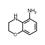structure of CAS# 137469-91-1, 3,4-Dihydro-2H-1,4-Benzoxazin-5-Amine;2H-1,4-Benzoxazin-5-amine,3,4-dihydro-;3,4-dihydro-2H-benzo[b][1,4]oxazin-5-amine