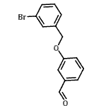 structure of CAS# 137489-76-0, 3-[(3-Bromobenzyl)Oxy]Benzaldehyde;3-[(3-Bromobenzyl)oxy]benzaldehyde;3-[(3-bromophenyl)methoxy]benzaldehyde;MFCD03422458