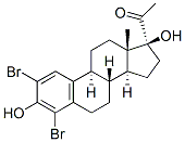 CAS#: 137548-56-2， 1-[(8R,9S,13S,14S,17S)-2,4-Dibromo-3,17-Dihydroxy-13-Methyl-7,8,9,11,12,14,15,16-Octahydro-6H-Cyclopenta[a]Phenanthren-17-Yl]Ethanone