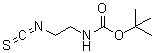结构式 CAS# 137743-46-5, (2-异硫氰酸基乙基)氨基甲酸叔丁酯