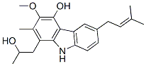CAS#: 137767-82-9， 1-(2-Hydroxypropyl)-3-Methoxy-2-Methyl-6-(3-Methylbut-2-Enyl)-9H-Carbazol-4-Ol