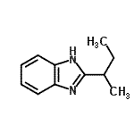 structure of CAS# 13786-52-2, 2-Sec-Butyl-1H-Benzimidazole;2-(butan-2-yl)-1H-1,3-benzodiazole;2-(butan-2-yl)-1H-benzimidazole;2-(methylpropyl)benzimidazole