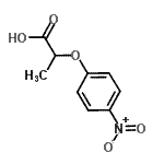 structure of CAS# 13794-10-0, 2-(4-Nitrophenoxy)Propanoic Acid;2-(4-nitrophenoxy)propanoic acid;2-(4-Nitrophenoxy)propanoicacid;MFCD03422224