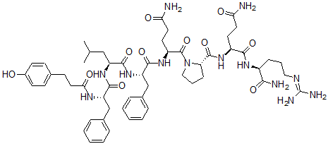 CAS#: 138109-95-2， Desamino-tyrosyl-phenylalanyl-leucyl-phenylalanyl-glutaminyl-prolyl-glutaminyl-argininamide