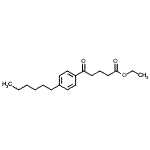 structure of CAS# 138247-14-0, Ethyl 5-(4-Hexylphenyl)-5-Oxopentanoate;ethyl 5-(4-hexylphenyl)-5-oxovalerate