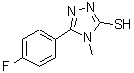 structure of CAS# 138417-35-3, 5-(4-Fluorophenyl)-4-Methyl-4H-1,2,4-Triazole-3-Thiol;3-thiol;5-(4-fluorophenyl)-4-methyl-1,2,4-triazole-3-thiol;5-(4-fluo<wbr>rophenyl)<wbr>-4-methyl<wbr>-2,4-dihy<wbr>dro-3H-1,<wbr>2,4-triaz<wbr>ole-3-thi<wbr>one