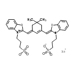 CAS#: 138623-83-3， Sodium 3-[(2Z)-2-{[(3E)-5,5-Dimethyl-3-{[3-(3-Sulfonatopropyl)-1,3-Benzothiazol-3-Ium-2-Yl]Methylene}-1-Cyclohexen-1-Yl]Methylene}-1,3-Benzothiazol-3(2H)-Yl]-1-Propanesulfonate