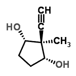 CAS#: 138768-04-4， (1R,2R,3S)-2-Ethynyl-2-Methyl-1,3-Cyclopentanediol