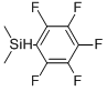 结构式 CAS# 13888-77-2, 1-(二甲基硅烷基)-2,3,4,5,6-五氟-苯