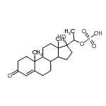 CAS#: 138949-80-1， 17-Hydroxy-3-Oxopregn-4-En-20-Yl Hydrogen Sulfate