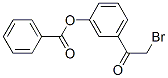 structure of CAS# 139-27-5, 2-Bromo-3'-hydroxyacetophenone benzoate;Benzoic Acid [3-(2-Bromo-1-Oxoethyl)Phenyl] Ester;Benzoic Acid [3-(2-Bromoacetyl)Phenyl] Ester;[3-(2-Bromoethanoyl)Phenyl] Benzoate