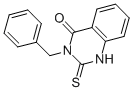structure of CAS# 13906-05-3, 2,3-Dihydro-3-(Phenylmethyl)-2-Thioxo-4(1H)-Quinazolinone;3-(Phenylmethyl)-2-Thioxo-1H-Quinazolin-4-One;3-(Benzyl)-2-Thioxo-1H-Quinazolin-4-One;Zinc00297084