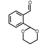 结构式 CAS# 139086-86-5, 2-(1,3-二恶烷-2-基)苯甲醛