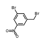 结构式 CAS# 139194-80-2, 1-溴-3-(溴甲基)-5-硝基苯