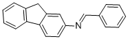 structure of CAS# 13924-50-0, N-(Phenylmethylene)-9H-Fluoren-2-Amine;N-(9H-Fluoren-2-Yl)-1-Phenyl-Methanimine;Benzylidene-(9H-Fluoren-2-Yl)Amine;Benzylidene 2-Fluoreneamine