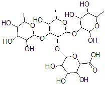 CAS#: 139723-49-2， 3,4,5-Trihydroxy-6-[5-Hydroxy-6-Methyl-2-(2,4,5-Trihydroxy-6-Methyloxan-3-Yl)Oxy-4-(3,4,5-Trihydroxy-6-Methyloxan-2-Yl)Oxyoxan-3-Yl]Oxyoxane-2-Carboxylic Acid