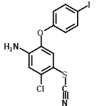 CAS#: 13997-32-5， 4-Amino-2-Chloro-5-(4-Iodophenoxy)Phenyl Thiocyanate
