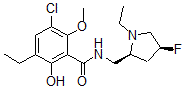CAS#: 140161-12-2， 5-Chloro-3-Ethyl-N-[[(2S,4S)-1-Ethyl-4-Fluoropyrrolidin-2-Yl]Methyl]-2-Hydroxy-6-Methoxybenzamide