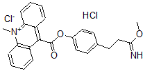 CAS#: 140210-82-8， [4-(3-Imino-3-Methoxypropyl)Phenyl] 10-Methylacridin-10-Ium-9-Carboxylate Chloride Hydrochloride