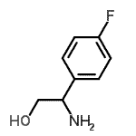 structure of CAS# 140373-17-7, 2-Amino-2-(4-Fluorophenyl)Ethanol;(R)-2-Amino-2-(4-fluorophenyl)ethanol;2-amino-2-(4-fluorophenyl)ethanol;benzeneethanol, β-amino-4-fluoro-