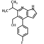 CAS#: 140640-92-2， [4-(4-Fluorophenyl)-6-Isopropyl-1H-Pyrrolo[2,3-b]Pyridin-5-Yl]Methanol