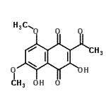 CAS#: 14090-52-9， 2-Acetyl-3,5-Dihydroxy-6,8-Dimethoxy-1,4-Naphthoquinone