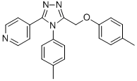 CAS#: 141079-05-2， 4-[5-[(4-Methylphenoxy)Methyl]-4-(4-Methylphenyl)-1,2,4-Triazol-3-Yl]Pyridine