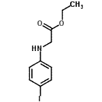 structure of CAS# 14108-76-0, Ethyl N-(4-Iodophenyl)Glycinate;ethyl (4-iodoanilino)acetate;Ethyl [(4-iodophenyl)amino]acetate;Ethyl [(4-iodophenyl)amino]acetate 97%