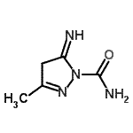 CAS#: 141304-10-1， 5-Imino-3-Methyl-4,5-Dihydro-1H-Pyrazole-1-Carboxamide