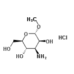 CAS 登录号：14133-35-8， 甲基3-氨基-3-脱氧-alpha-D-吡喃甘露糖苷盐酸盐(1:1)