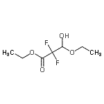 structure of CAS# 141546-97-6, Ethyl 3-Ethoxy-2,2-Difluoro-3-Hydroxypropanoate;3-ethoxy-2,2-difluoro-3-hydroxypropanoic acid ethyl ester;ethyl 3-ethoxy-2,2-bis(fluoranyl)-3-oxidanyl-propanoate;Ethyl 3-ethoxy-2,2-difluoro-3-hydroxy