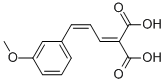 结构式 CAS# 14160-39-5, 2-[3-(3-甲氧基苯基)-2-丙烯-1-亚基]-丙二酸
