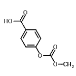 结构式 CAS# 14180-11-1, 4-[(甲氧羰基)氧基]苯甲酸