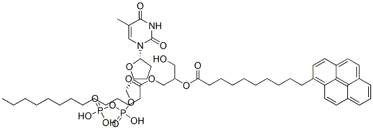 CAS#: 141848-06-8， [3-[Hydroxy-[Hydroxy-[[5-(5-Methyl-2,4-Dioxopyrimidin-1-Yl)Oxolan-2-Yl]Methoxy]Phosphoryl]Oxyphosphoryl]Oxy-2-(10-Pyren-1-Yldecanoyloxy)Propyl] Tetradecanoate