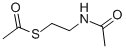 structure of CAS# 1420-88-8, Ethanethioic Acid S-[2-(Acetylamino)Ethyl] Ester;Ethanethioic Acid S-(2-Acetamidoethyl) Ester;4-04-00-01608 (Beilstein Handbook Reference);Acetic Acid, Thio-, S-Ester With N-(2-Mercaptoethyl)Acetamide