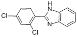 structure of CAS# 14225-79-7, 2-(2,4-Dichlorophenyl)-1H-Benzimidazole;Cbmicro_014315;Zinc00197145;Nsc128757