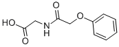 structure of CAS# 14231-45-9, (Phenoxyacetyl)Amino]Acetic Acid;2-[[1-Oxo-2-(Phenoxy)Ethyl]Amino]Acetate;2-[2-(Phenoxy)Ethanoylamino]Ethanoate;Zinc00401322