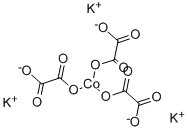 结构式 CAS# 14239-07-7, 三(草酸)钴酸钾(III)