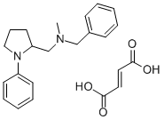 CAS#: 142469-76-9， (-)-N-Methyl-1-Phenyl-N-(Phenylmethyl)-2-Pyrrolidinemethanamine (E)-2-Butenedioate (1:1)