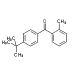 结构式 CAS# 14252-16-5, (2-甲基苯基)[4-(2-甲基-2-丙基)苯基]甲酮