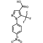 结构式 CAS# 142818-02-8, 1-(4-硝基苯基)-5-(三氟甲基)-1H-吡唑-4-羧酸