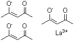 结构式 CAS# 14284-88-9, 三[(2Z)-4-氧代-2-戊烯-2-醇]镧