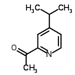 structure of CAS# 142896-09-1, 1-(4-Isopropyl-2-Pyridinyl)Ethanone;2-ACETYL-4-ISOPROPYL PYRIDINE