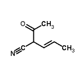 CAS#: 143056-80-8， (3E)-2-Acetyl-3-Pentenenitrile