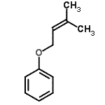 结构式 CAS# 14309-15-0, [(3-甲基-2-丁烯-1-基)氧基]苯