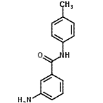 结构式 CAS# 14315-26-5, 3-氨基-N-(4-甲基苯基)苯甲酰胺