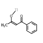 structure of CAS# 14324-88-0, Thallium(1+) (2Z)-4-Oxo-4-Phenyl-2-Buten-2-Olate;2-buten-1<wbr>-one, 3-h<wbr>ydroxy-1-<wbr>phenyl-, <wbr>thallium(<wbr>1+) salt,<wbr> (2Z)- (1<wbr>:1);THALLIUM BENZOYLACETONATE;thallium(1+) (2Z)-4-oxo-4-phenylbut-2-en-2-olate