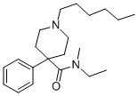 CAS#: 143257-97-0， N-Ethyl-1-Hexyl-N-Methyl-4-Phenyl-4-Piperidinecarboxamide