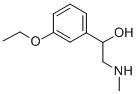 结构式 CAS# 143337-62-6, 1-(3-乙氧基苯基)-2-(甲基氨基)乙醇